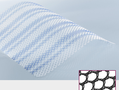 OPTILENE MESH ELASTIC BLUE 7,5 x 15 cm