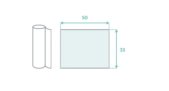 Podklad medyczny bibulowo-foliowy RÓZOWY 50 x 33 cm x 50 listków, 1 szt.