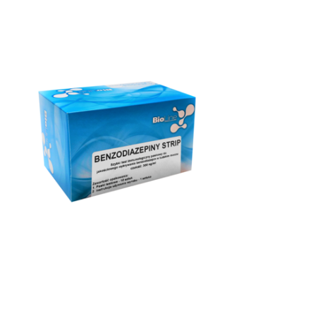 BENZODIAZEPINY test Strip (czulosc: 300 ng/ml), test paskowy, 10 szt.