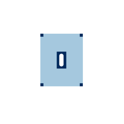 Serweta epiduralna, 2 warstwy, 75 x 80 cm, z otworem przylepnym 6 x 15 cm