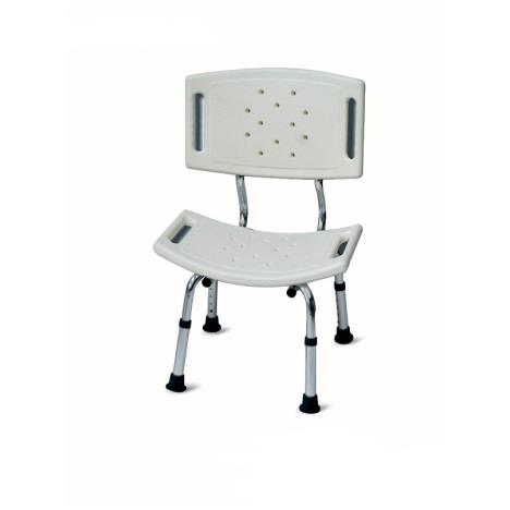 Taboret prysznicowy z oparciem, z systemem TF