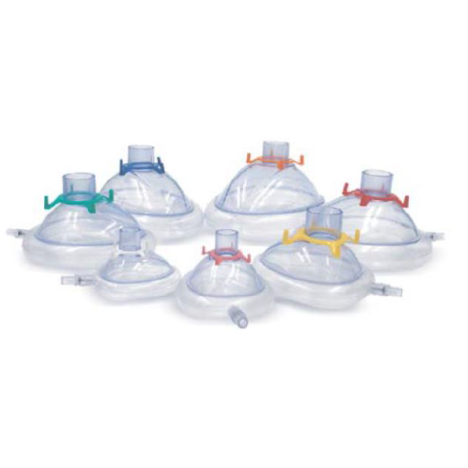 Maska anestetyczna jednorazowa roz. 1 z nadmuch. kołnierzem