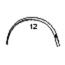 Igła chirurgiczna okrągła, 1/2 koła, nr. 12 - 12 szt.
