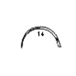 Igła chirurgiczna okrągła, 1/2 koła, nr. 14 - 12 szt.