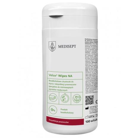 Velox Wipes NA Chusteczki bezalkoholowe - puszka, 100 szt.