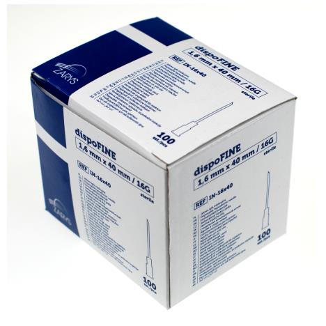 Igły iniekcyjne 1,6 x 40 mm