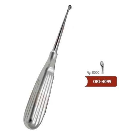 Łyżeczka zębodołowa Volkmann fig. 0000, śr. 2,8mm, dł. 17 cm - 1 szt.