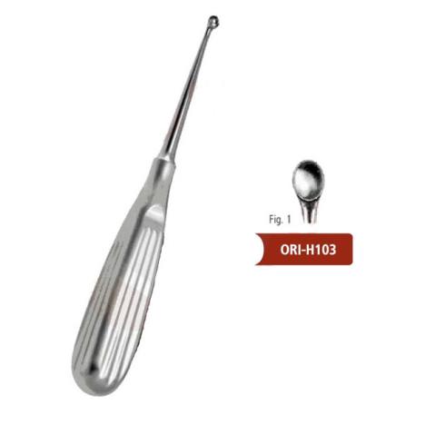 Łyżeczka zębodołowa Volkmann fig. 1, dł. 17 cm, śr. 6,8mm - 1 szt.