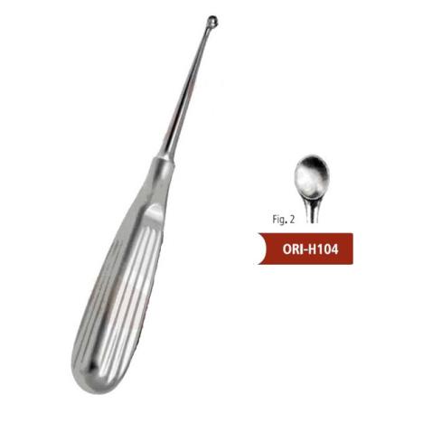 Łyżeczka zębodołowa Volkmann fig. 2, dł. 17 cm, śr. 8,5mm - 1 szt.