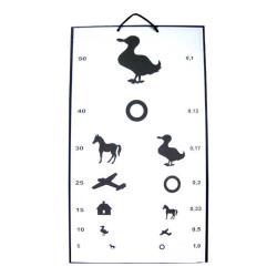 Tablica okulistyczna Snellena - kaczka