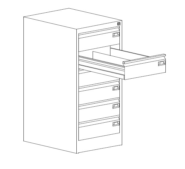 Szafka kartotekowa Szk 214 do przechowywania książeczek rejestru usług medycznych