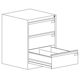 Szafka kartotekowa Szk318/3 na kopertę z kartą pacjenta