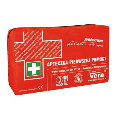 Samochodowy zestaw pierwszej pomocy „Super Classic” w tkaninie wodoodpornej