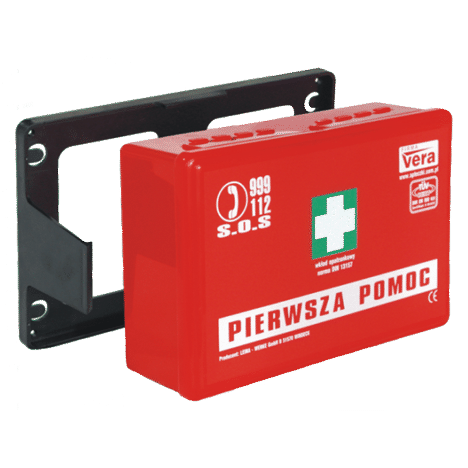Przemysłowa apteczka pierwszej pomocy „Standard 13157” w pudełku z tworzywa
