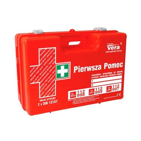Przemysłowa apteczka pierwszej pomocy „Top 20 Plus 2 x DIN13157” w walizce z tworzywa ABS
