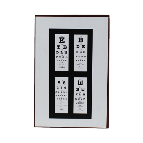 Tablica okulistyczna do bliży