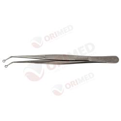 Pęseta mikrochirurgiczna z oczkiem do szycia Ø 2,2 mm, dł. 15cm