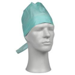 Czepek typu furażerka, zielony, 27g/m2, op. 100 szt. 