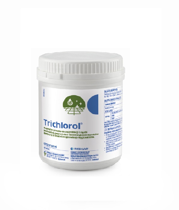 Trichlorol - proszek do dezynfekcji i mycia powierzchni wyrobów medycznych, do 5kg