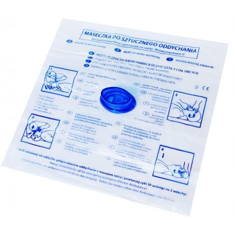 Maska do resuscytacji typ M1, zawór jednokierunkowy