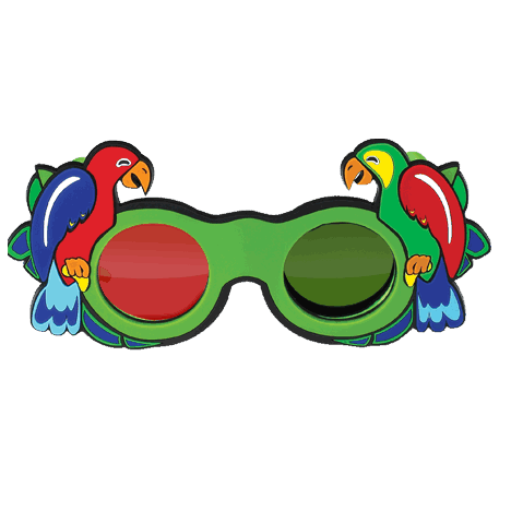 Okulary czerwono zielone do testu TNO - pediatryczne