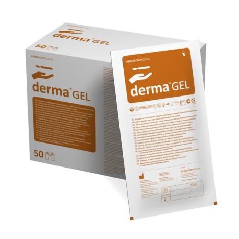 DERMAGEL Rękawice chirurgiczne PF, rozm. 8,5, 1 para