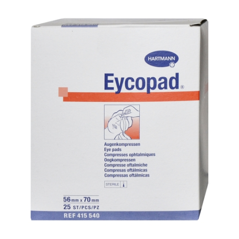 Opatrunek oczny EYCOPAD 56 cm x 70 cm, jałowy, 25 szt.