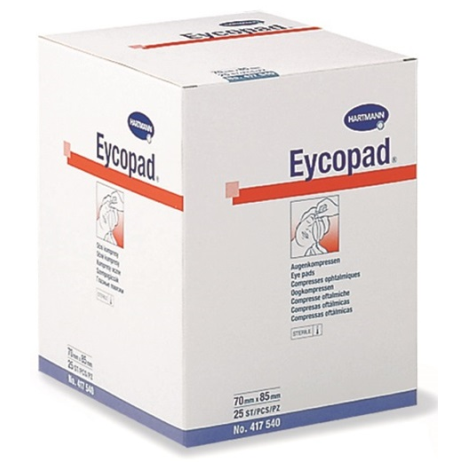 Opatrunek oczny EYCOPAD 70 cm x 85 cm, jałowy, 25 szt.