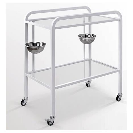 Stolik zabiegowy z miskami