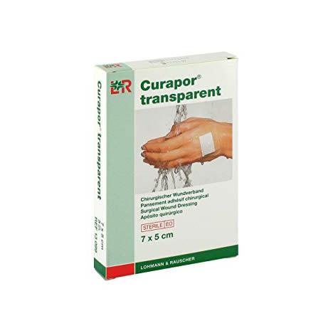 CURAPOR Transparent 7 x 5 cm opatrunek wodoodporny, 5 szt.