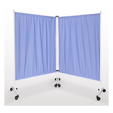 Parawan dwuskrzydłowy, zasłona bawełniania