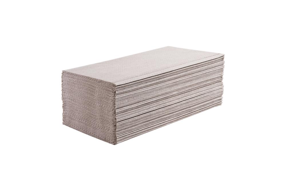 Ręcznik papierowy makulaturowy - szary/zielony