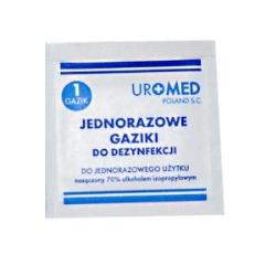 Gaziki nasączone alkoholem UROMED 6cm x 6 cm, 100 szt.