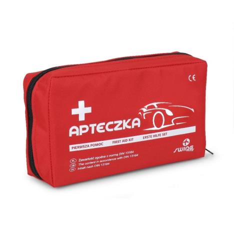 Apteczka samochodowa w saszetce wodoodpornej DIN 13164 PLUS