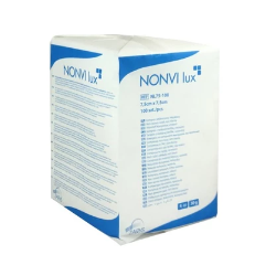 Kompres włókninowy NONVI lux niejałowy, 30 g/m², 4 warstwowy, 7,5 x 7,5 cm x 100 szt.