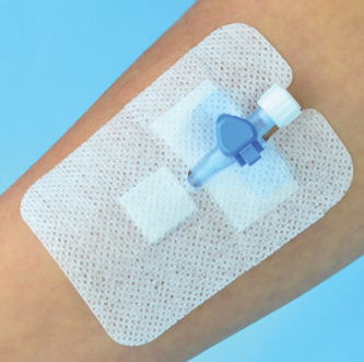 Opatrunek do mocowania kaniul Elastopor IV, jałowy, 6 cm x 8 cm, 100 szt.