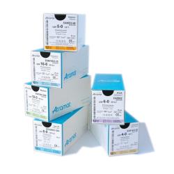 Nylon  2/0, dł.75cm, igła CE-37, 3/8 koła odwrotnie tnąca (op.=12sztuk)