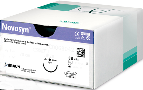 Novosyn® VIOLET 1/2 koła 2/0 (3) HR17 70cm-fioletowy-wchłanialne -36 szt.