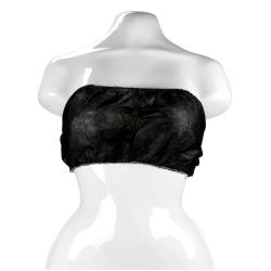 Biustonosz jednorazowy z gumkami czarny, 1 szt.