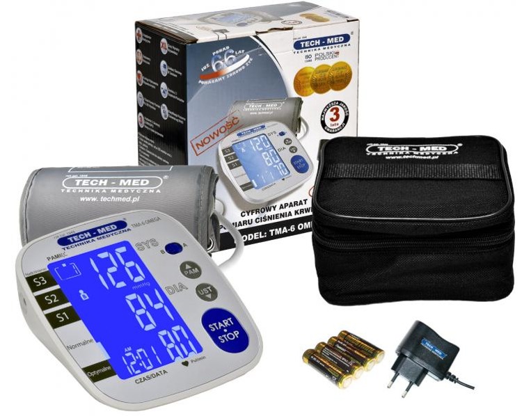 Ciśnieniomierz elektroniczny dla seniora TMA-6 OMEGA, mankiet uniwersalny