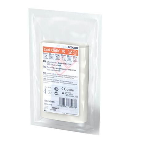 Sani Cloth 70 chusteczki alkoholowe do dezynfekcji, pojemnik 125 szt.