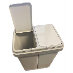 Kosz na odpady podwójny 50L (2x25L) ECO
