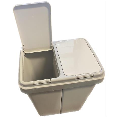 Kosz na odpady podwójny 50L (2x25L) ECO