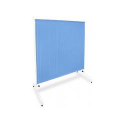 Parawan metalowy I PRM 1S W1 K na kółkach niebieski