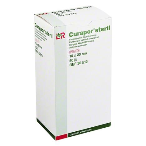 CURAPOR 10 x 20 cm chirurgiczny opatrunek jałowy, 50 szt.