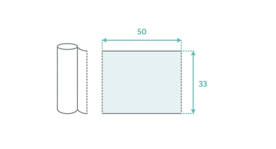 Rolka Medyczna Bibułowo-Foliowa MedixPro 50 x 50 cm x 40 m(80 szt), SZARY