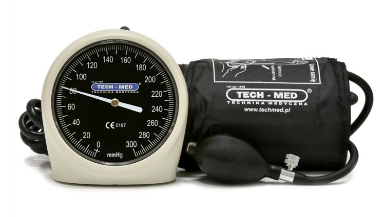 Ciśnieniomierz zegarowy TM-H czarny