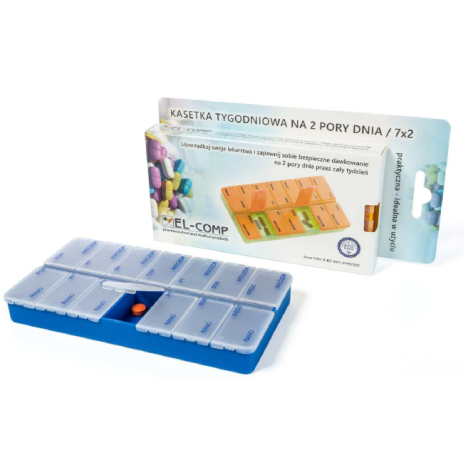 Pojemnik na leki - kasetka tygodniowa 