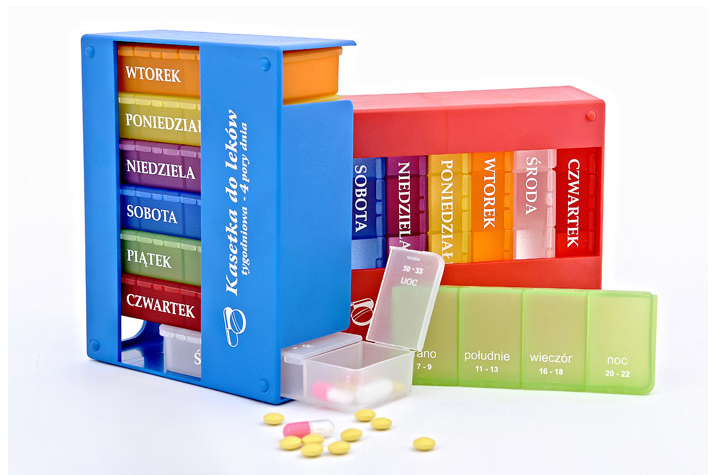 Pojemnik na leki 7-dniowy 4 pory dnia ELENA