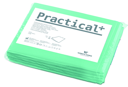 Prześcieradła medyczne bibułowo-foliowe PRACTICAL+ 77x210cm, niebieskie, 10 szt.